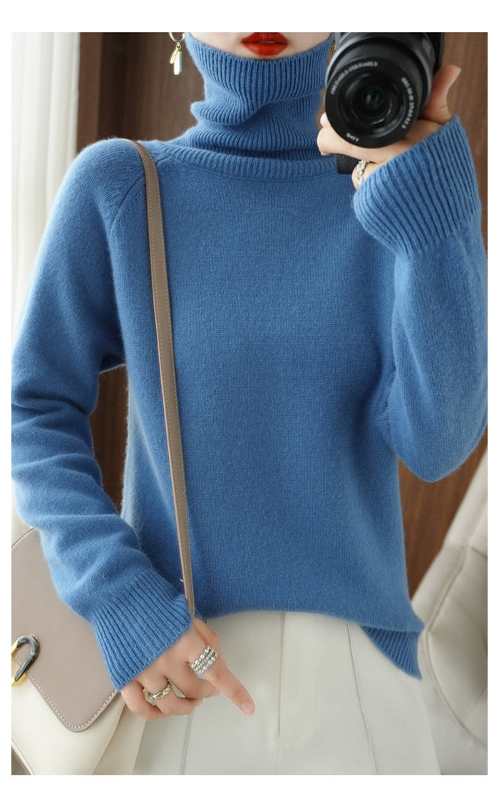 WW | Turtleneck Sweater Soft quality Casual fit Ribbed details