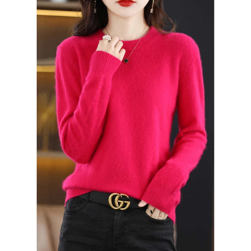 WW | Women's Cashmere Sweater Luxurious Crew Neck, Soft & Fashionable