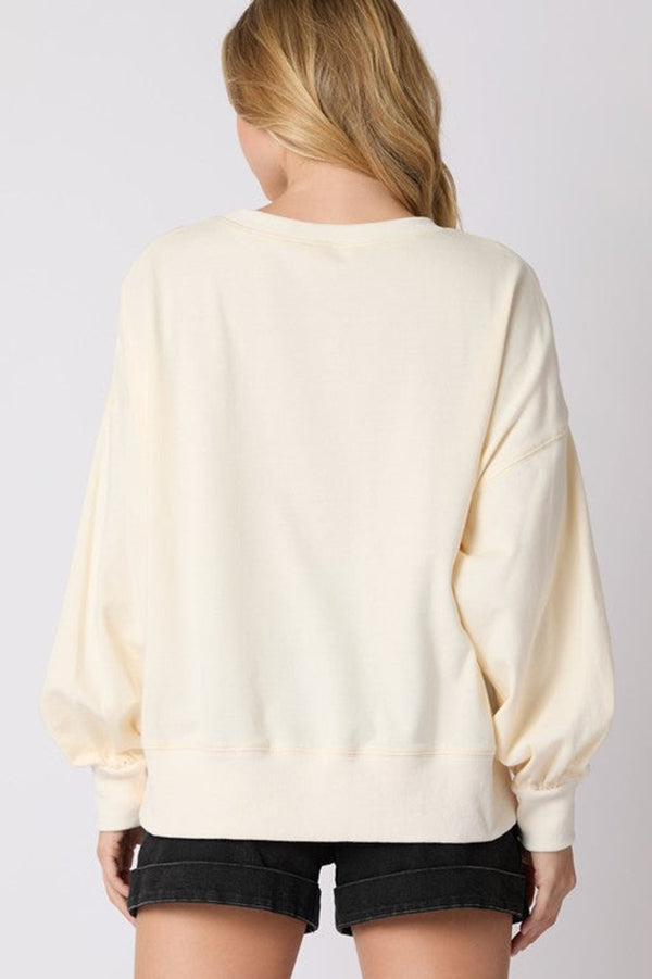 WW | Weihnachts Lebkuchenmann Paillette Lässig Langarm Sweatshirt