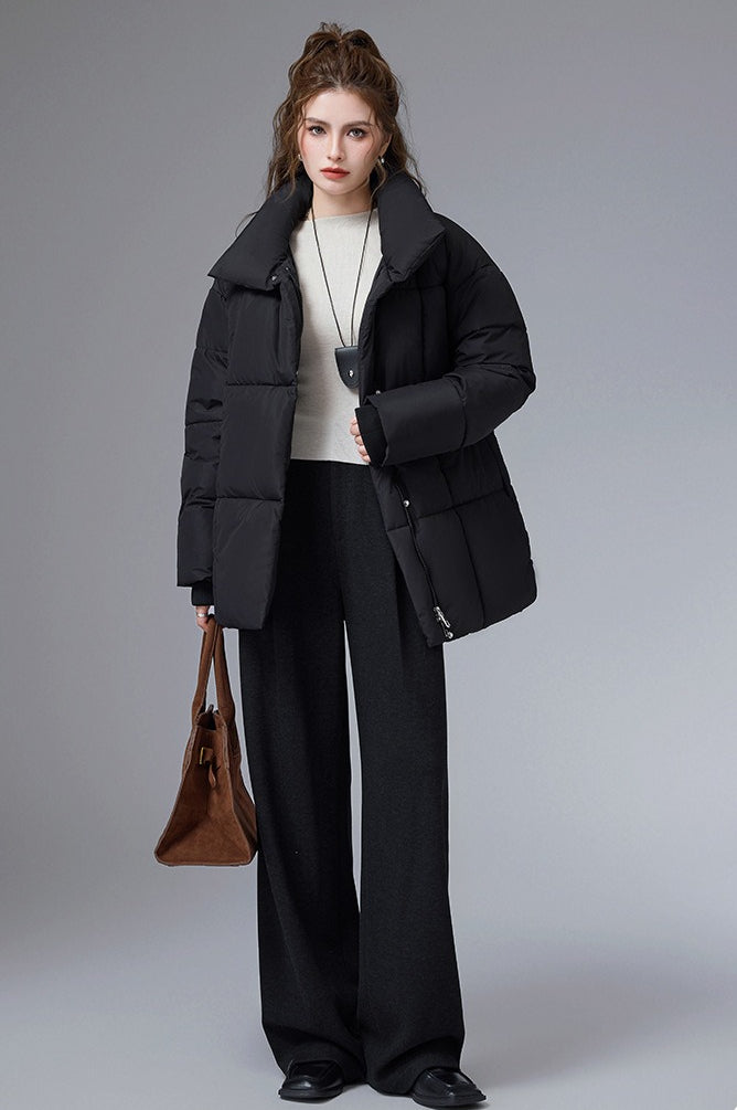WW | Casual Cropped Cotton Puffer Jacket