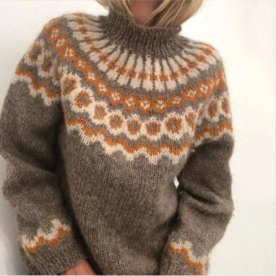 WW | Winterpullover für Frauen mit norwegischem Muster
