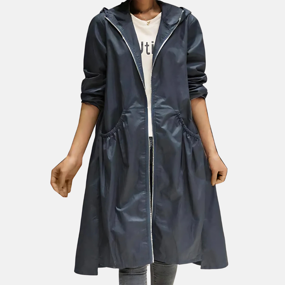 WW | Women's Knee-Length Coat with Hood