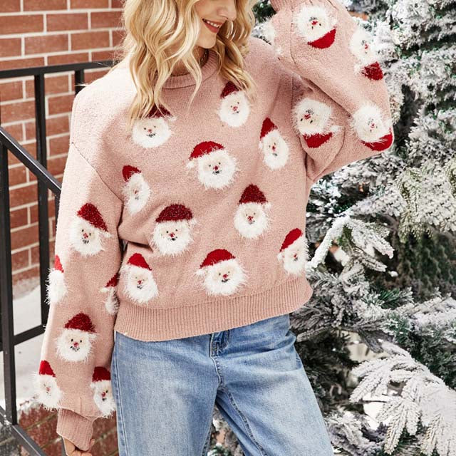 WW | Modischer Weihnachtsstrickpullover für Damen