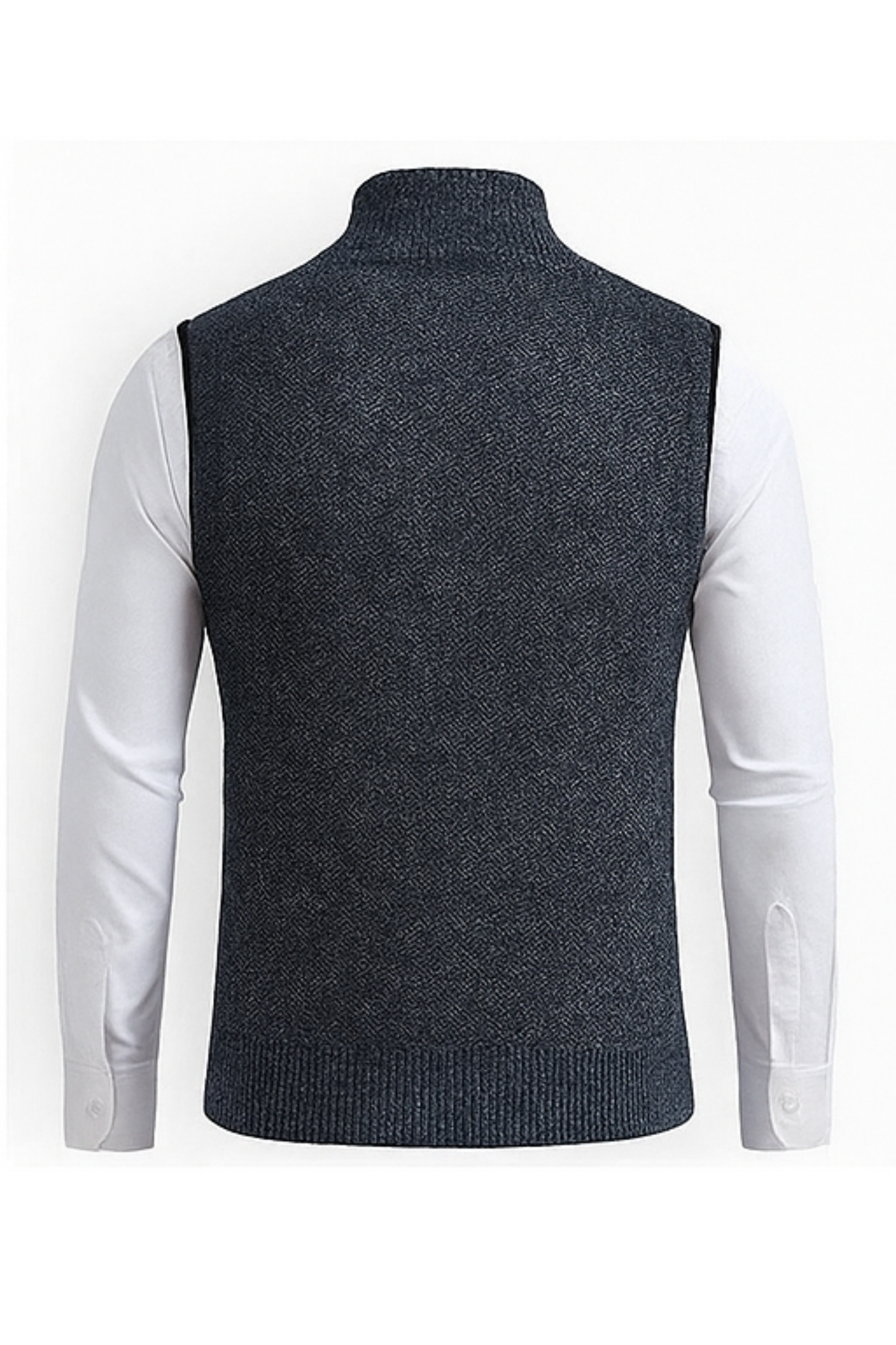 Gerald Zip Cardigan - Blue