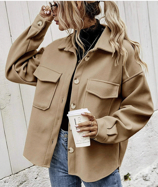 WW | Stylische & Funktionale Oversized Taschenjacke