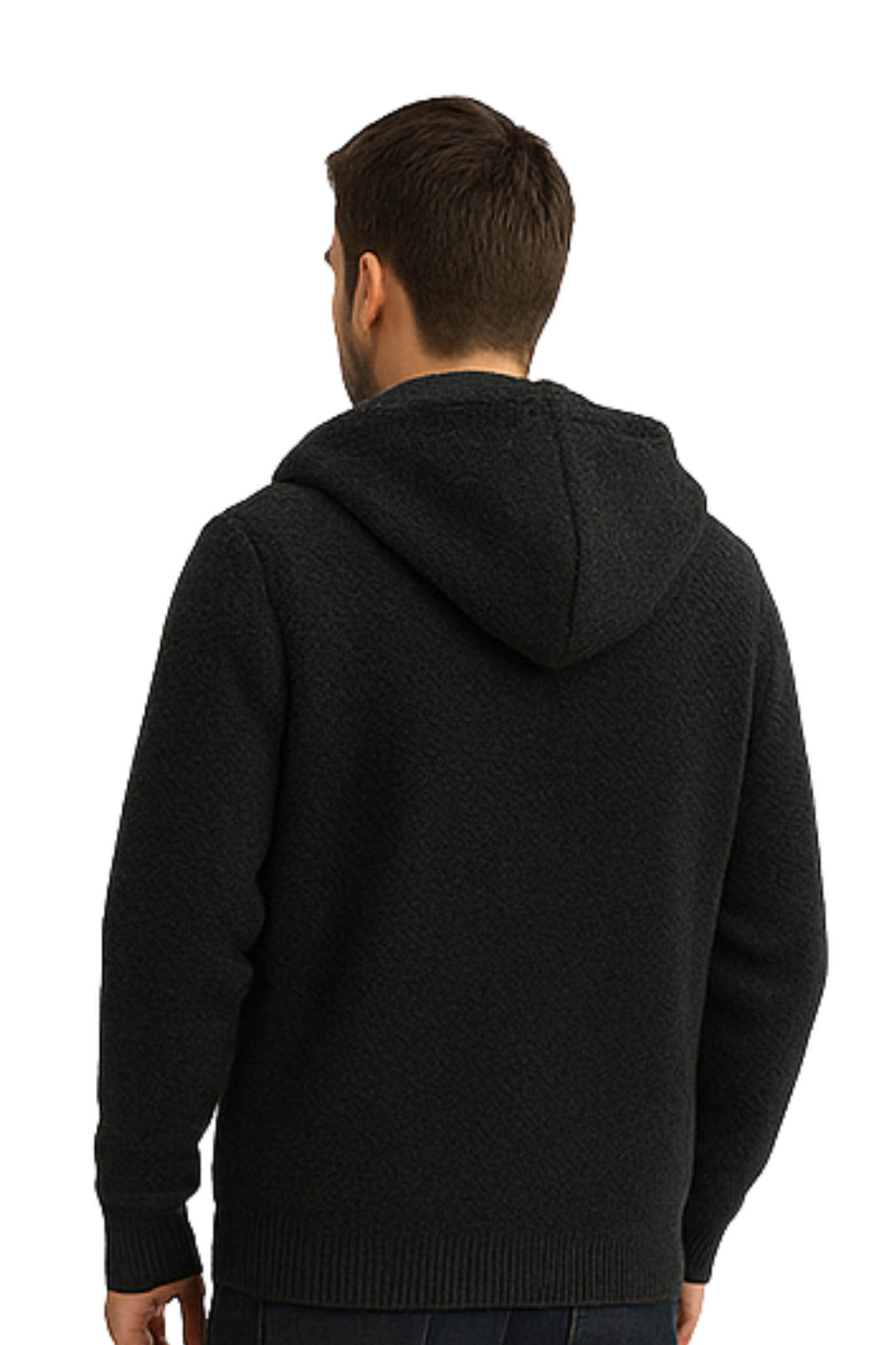Henry Strick-Hoodie - Schwarz