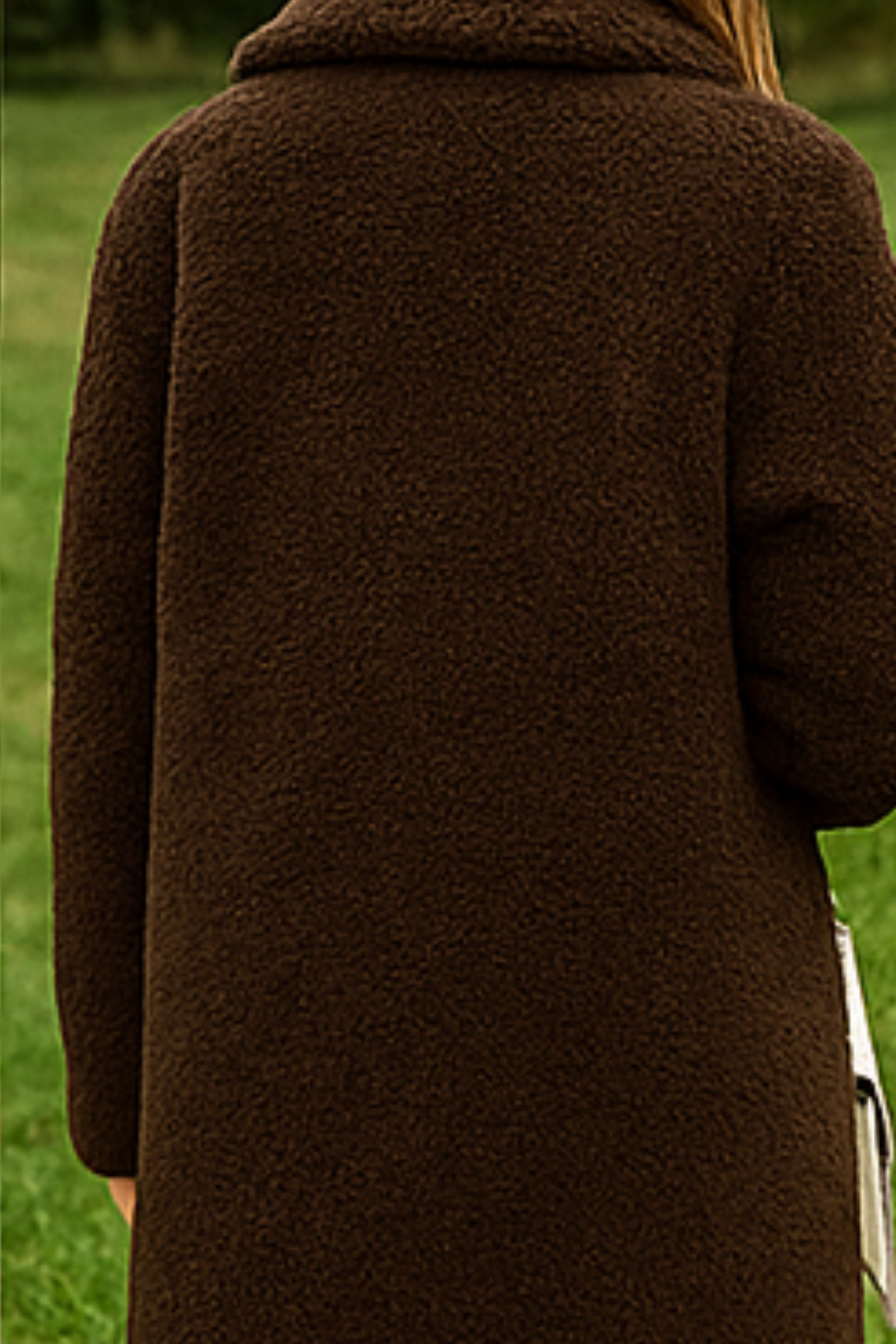Jess Teddy Coat - Dark Brown
