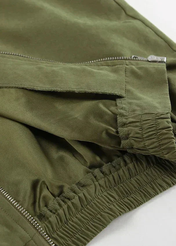 WW | Edge - Contrast Zip Jacket and Wide Leg Trousers Set