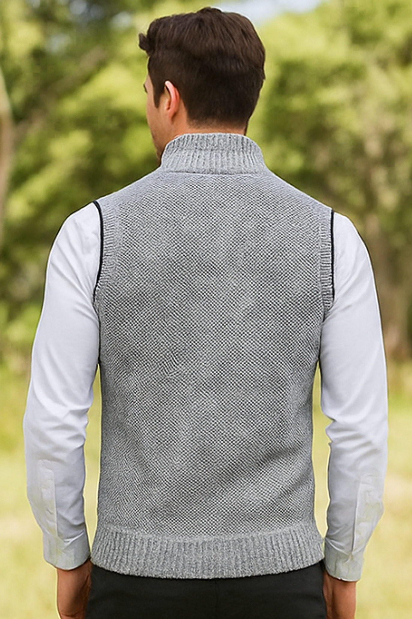 Gerald Zip Cardigan - Grey