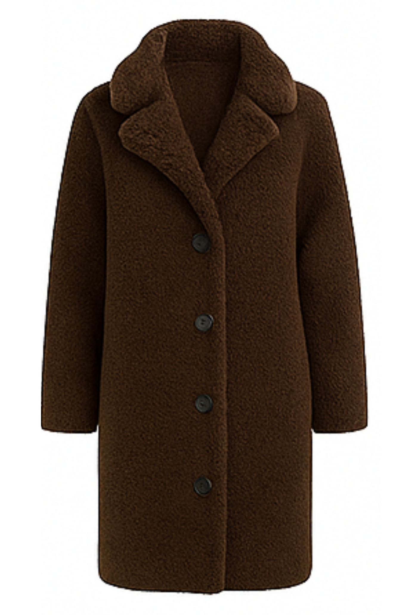 Jess Teddy Coat - Dark Brown