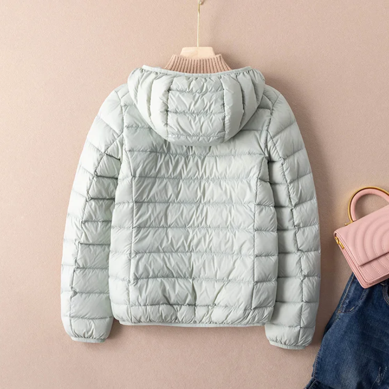 WW | Steppjacke Leicht mit Kapuze Warm Gefüttert Lässige Passform