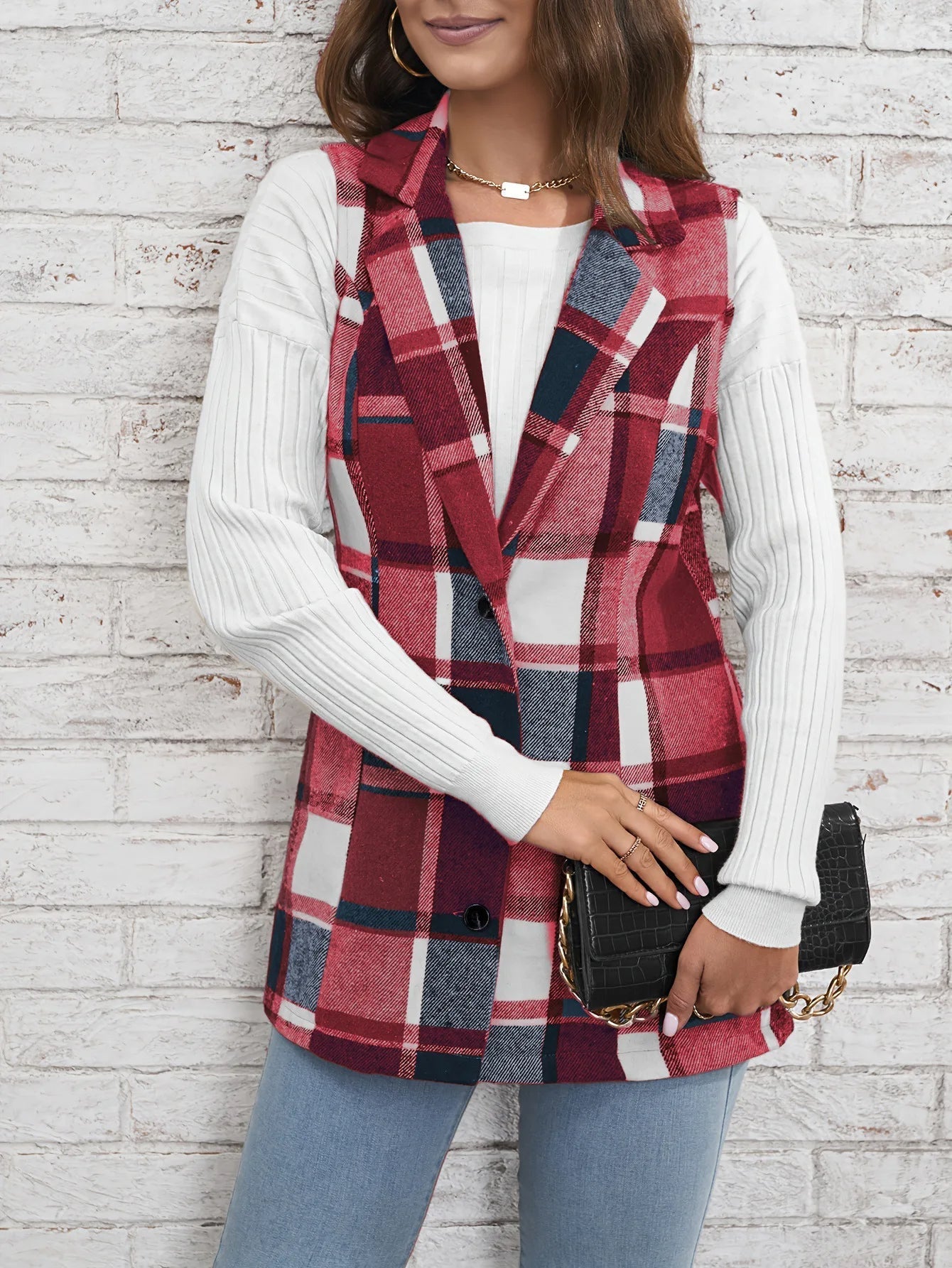 WW | Wolle Plaid Weste