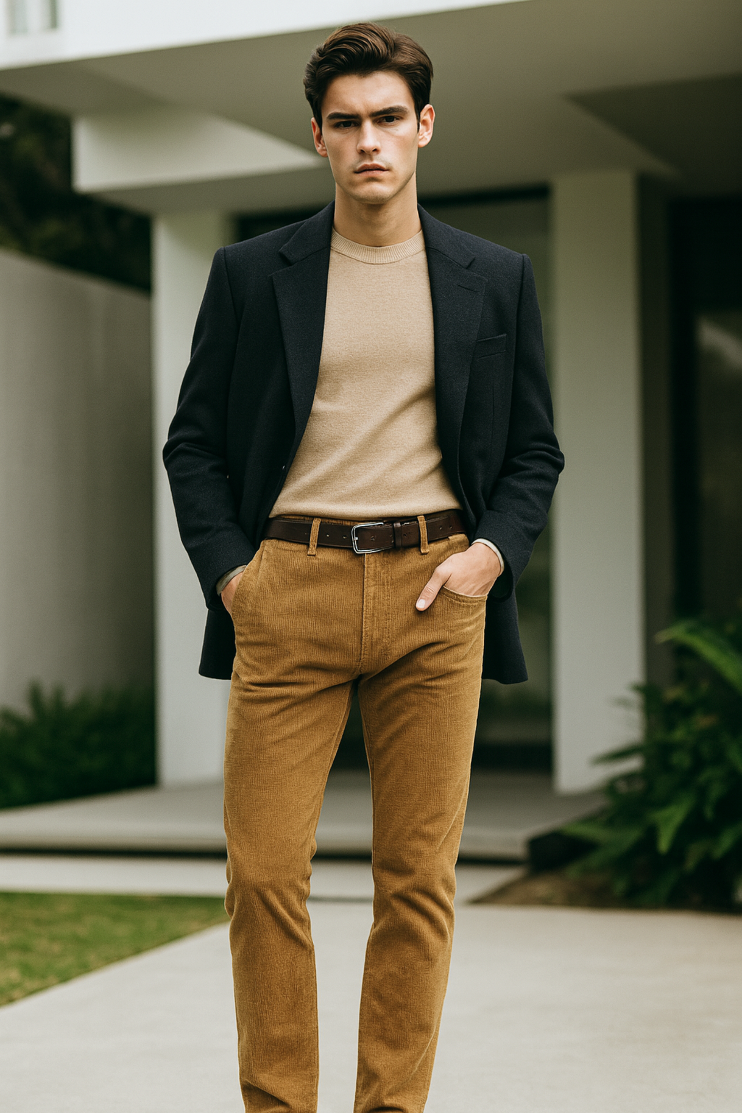 Sanz | Cord Suit Trousers