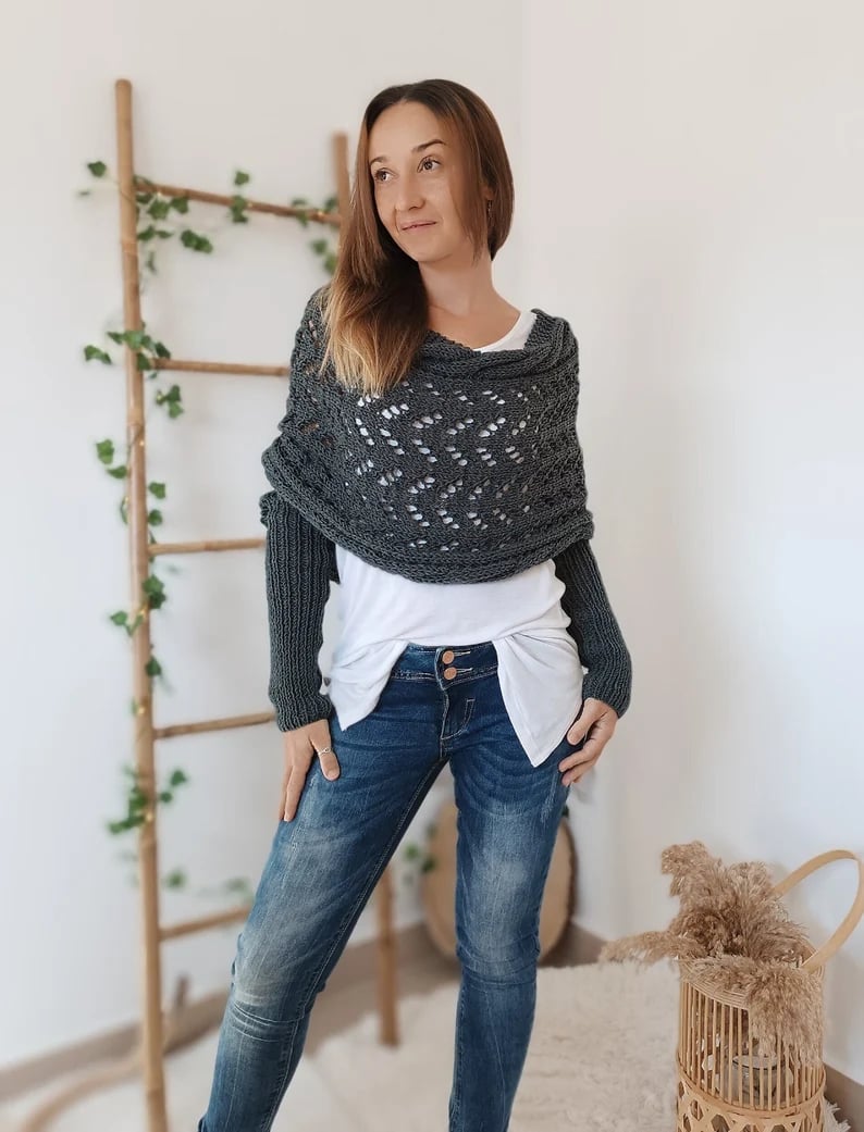 WW | Scarf - elegant women's woven wrap