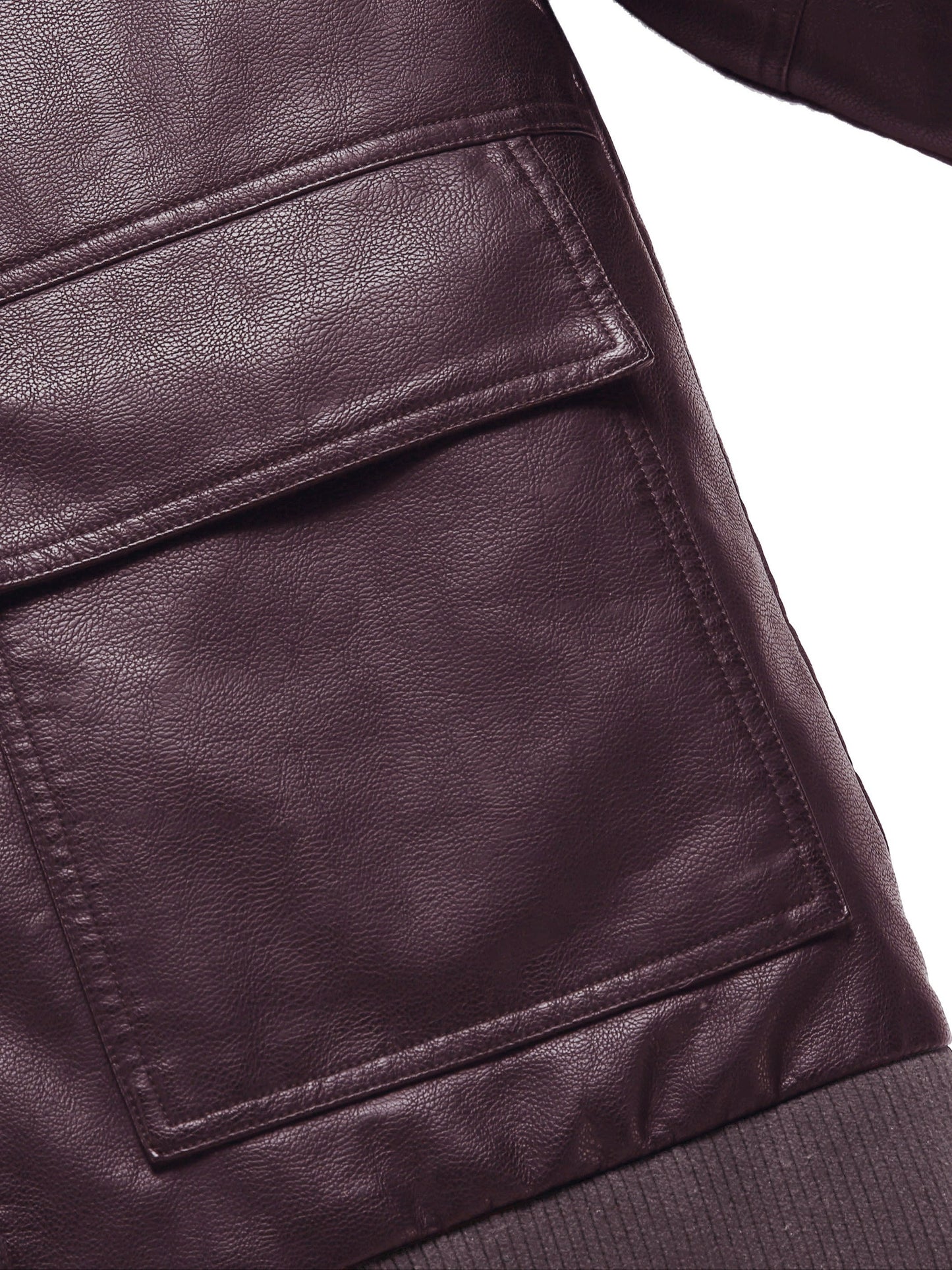 WW | Fleece PU Leather Winter Jacket For Men - Perfect for Outdoor Activities