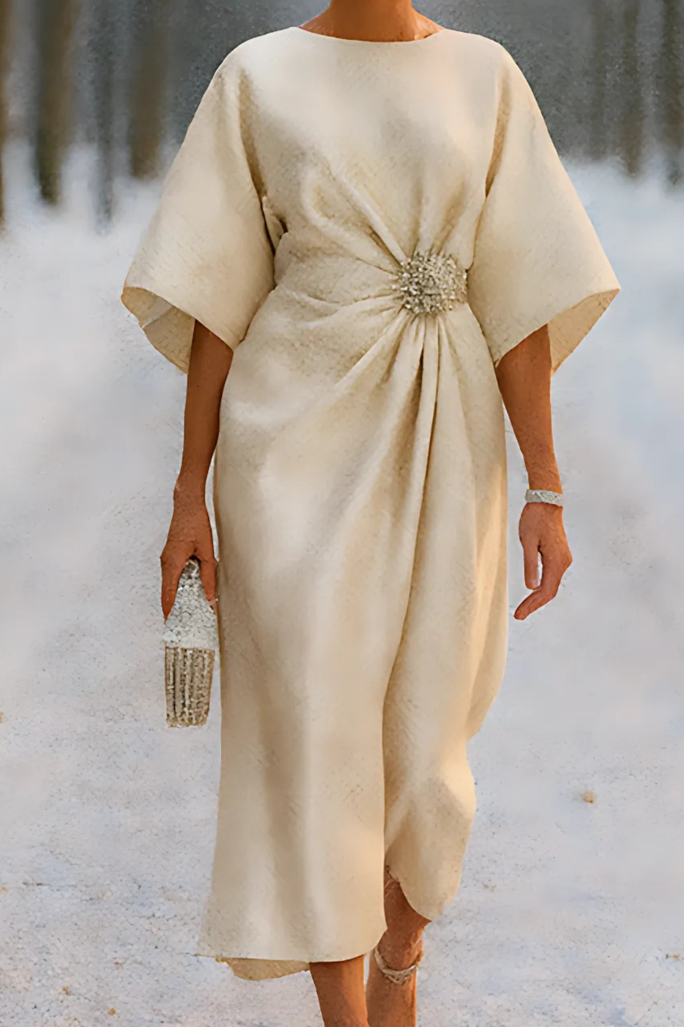 Anne Lange's Evening Gown - Khaki