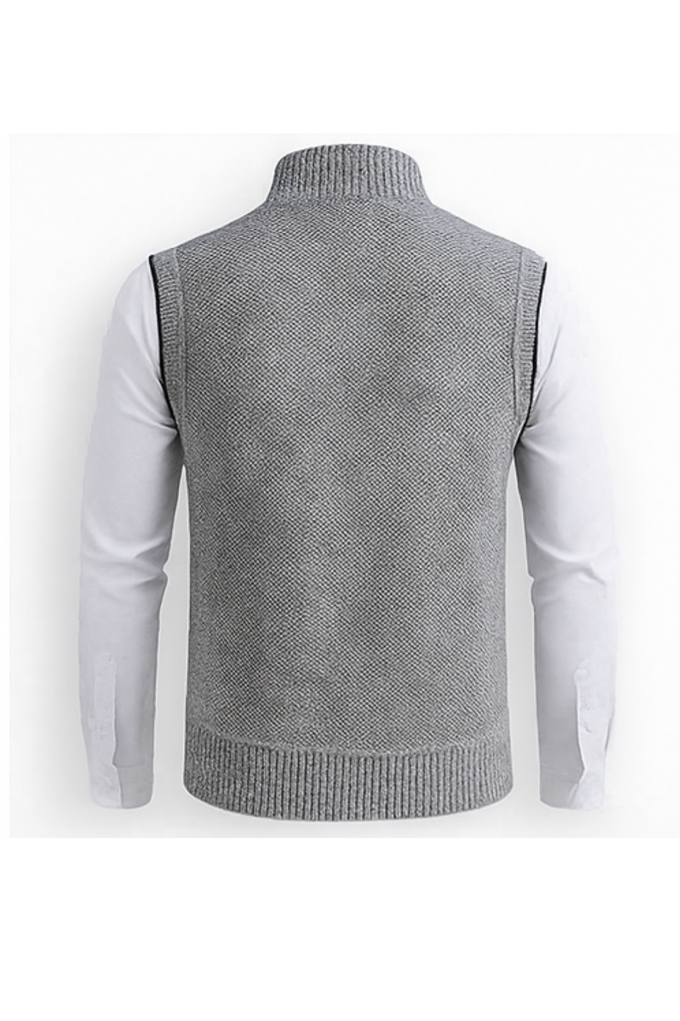 Gerald Zip Cardigan - Grey