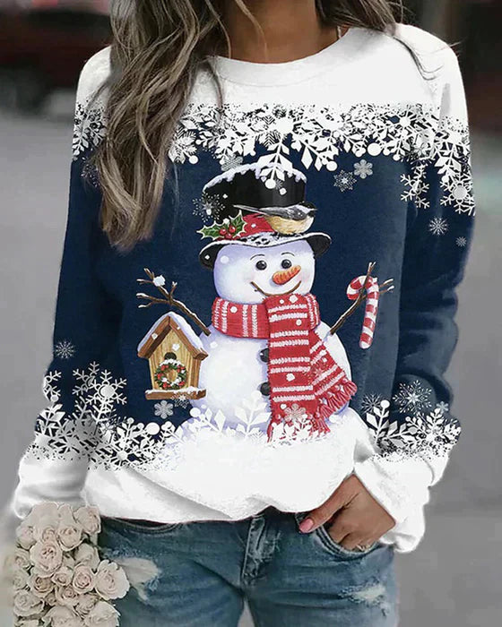 Colorful snowman design
