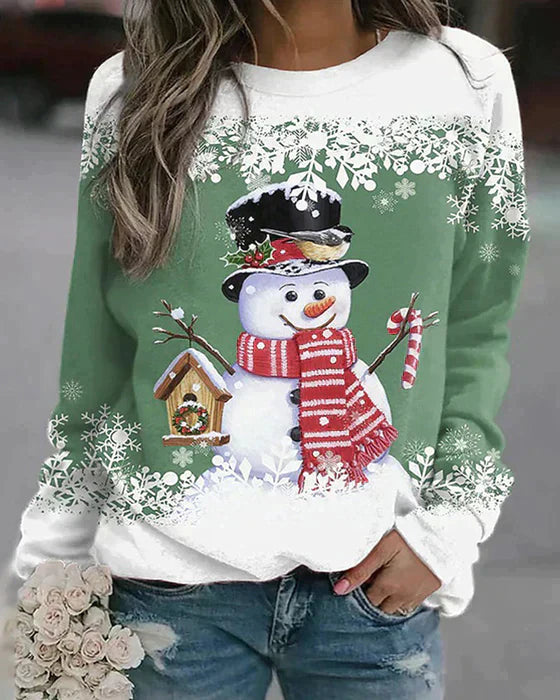 Colorful snowman design