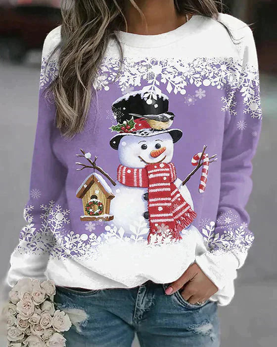 Colorful snowman design