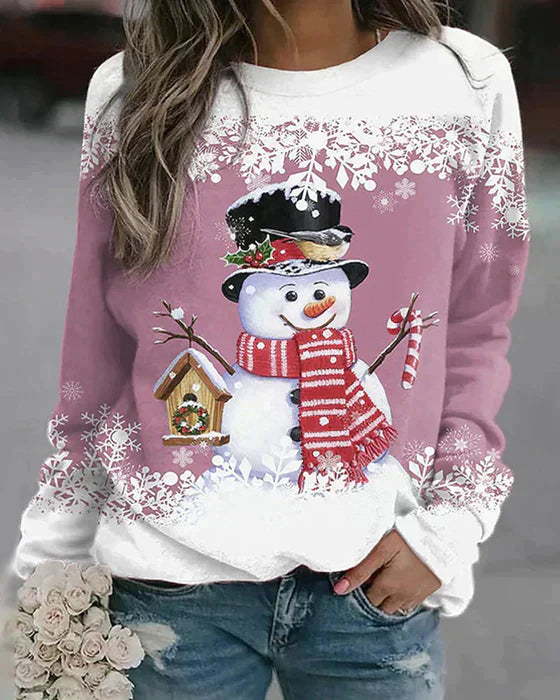 Colorful snowman design