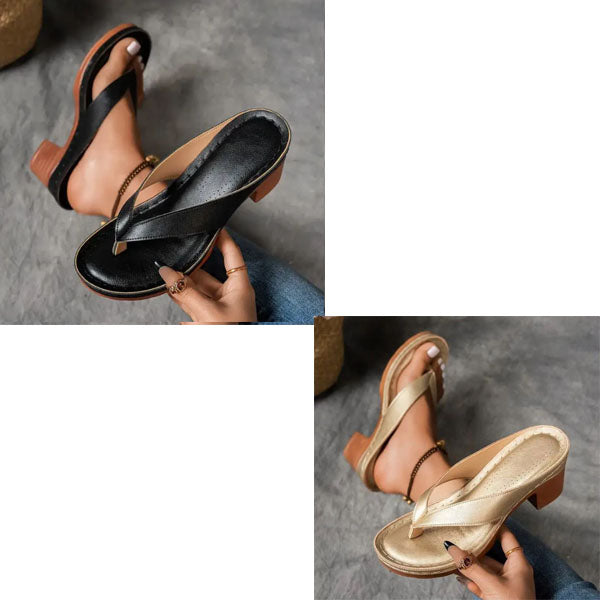 Clara | Chunky Heel Orthopedic Sandals