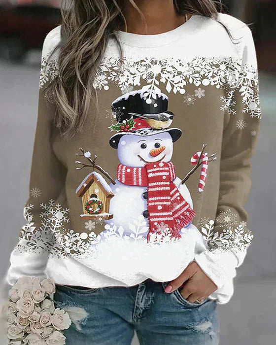 Colorful snowman design