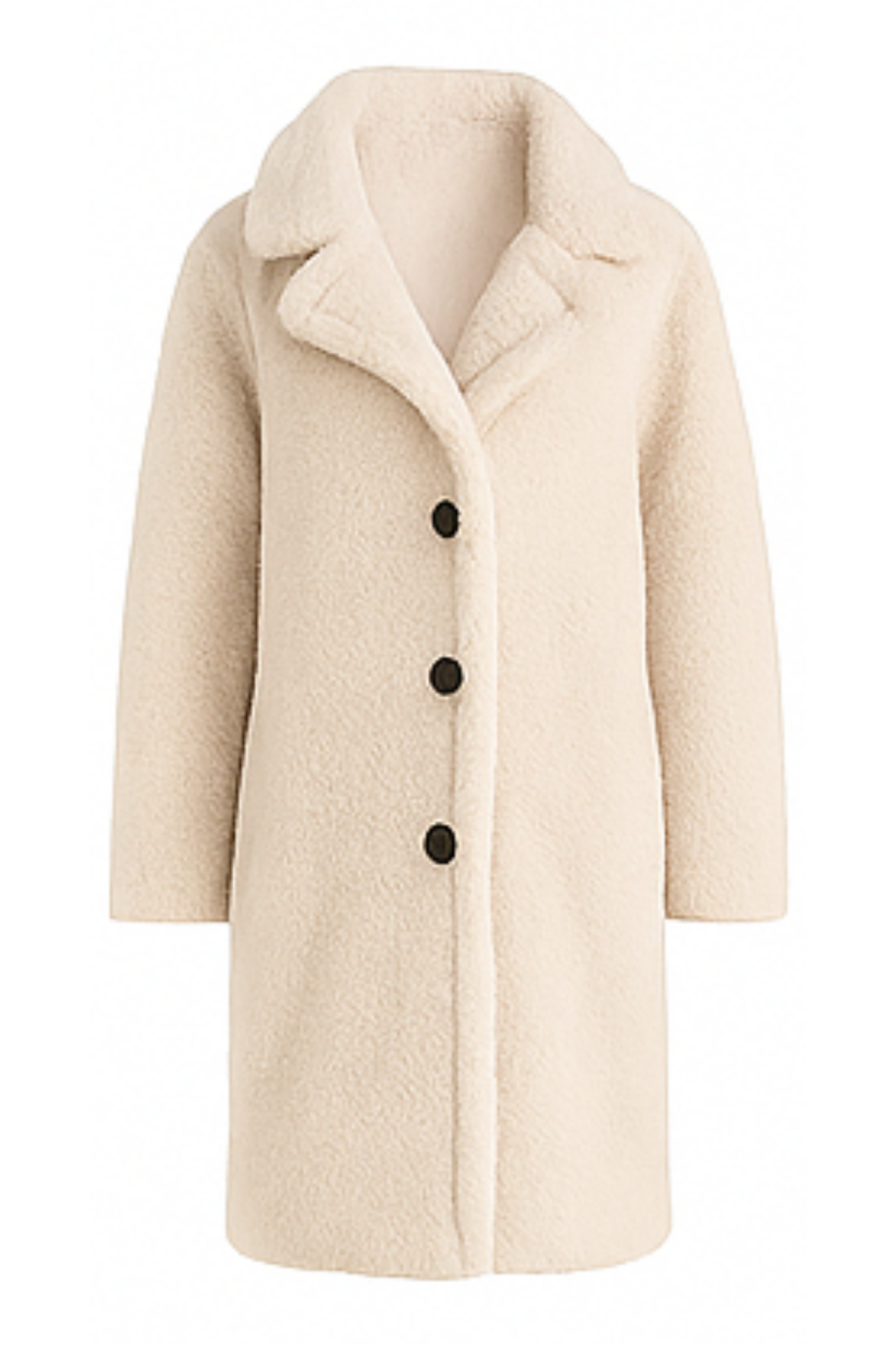 Jess Teddy Coat - White