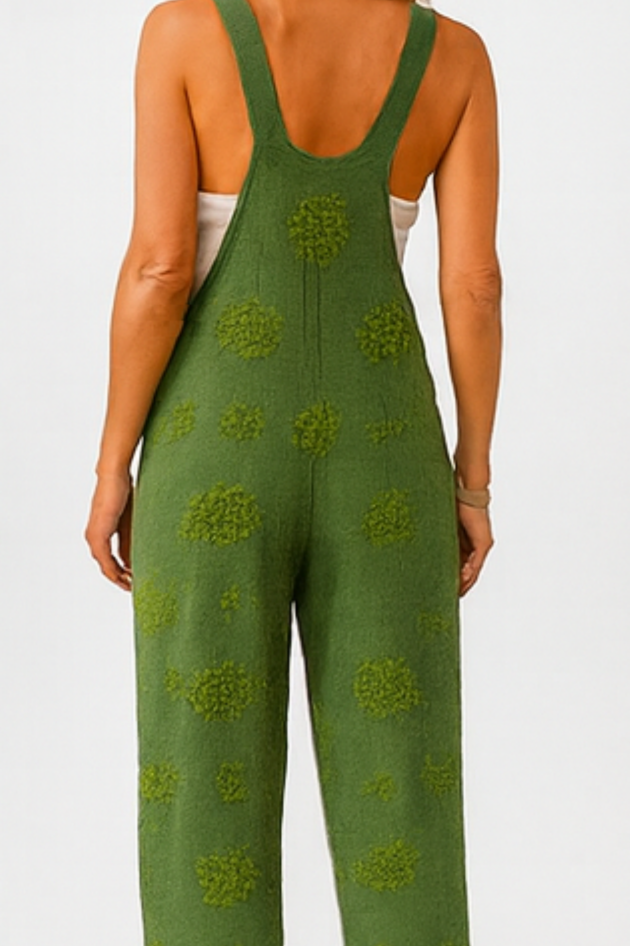 Mayah Artistic Overall Jumpsuit - Green