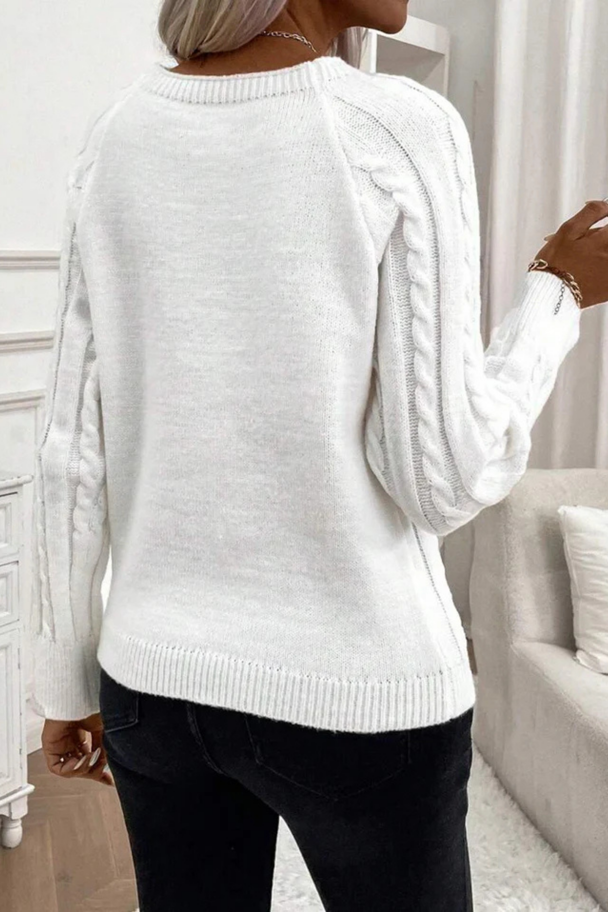 Cora | Knitted jumper with button details