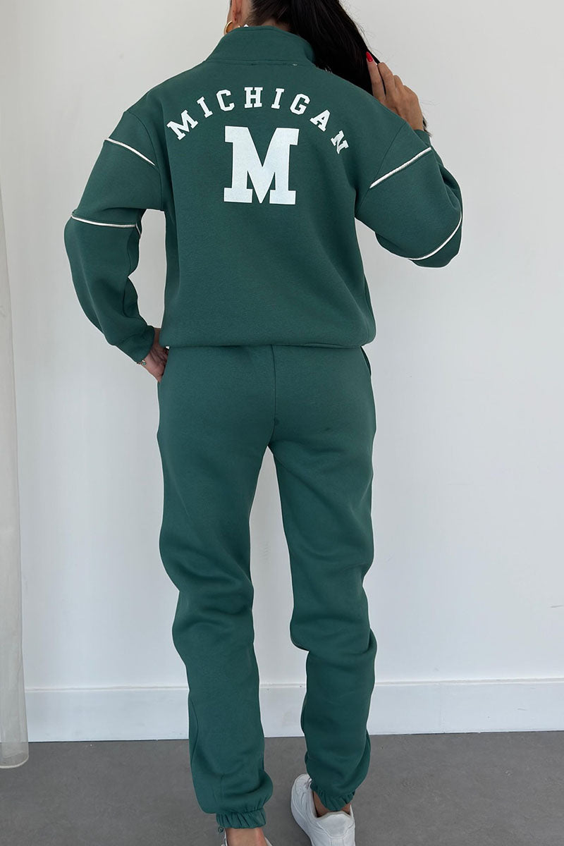 WW | Zweiteiler Set - Pullover & Hose - Weich & Bequem - Baumwollmischung für Herbst & Winter