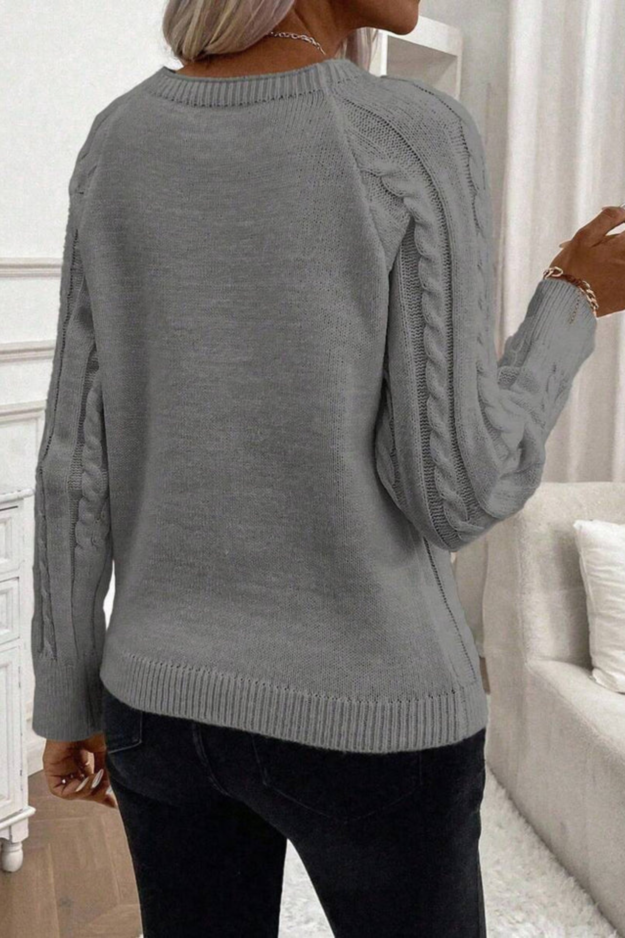 Cora | Knitted jumper with button details