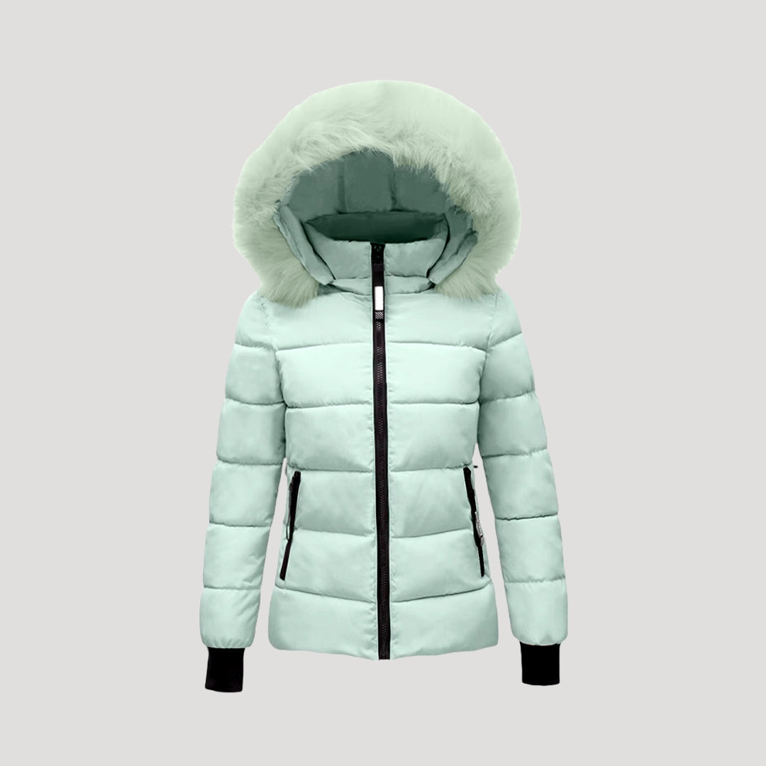 WW | Women's Puffer Jacket with Fur Hood & Padded Jacket