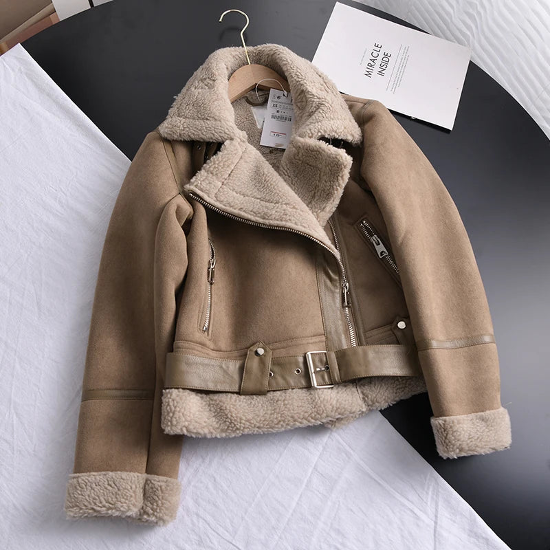WW | Suede Winter Jacket Warm & Stylish