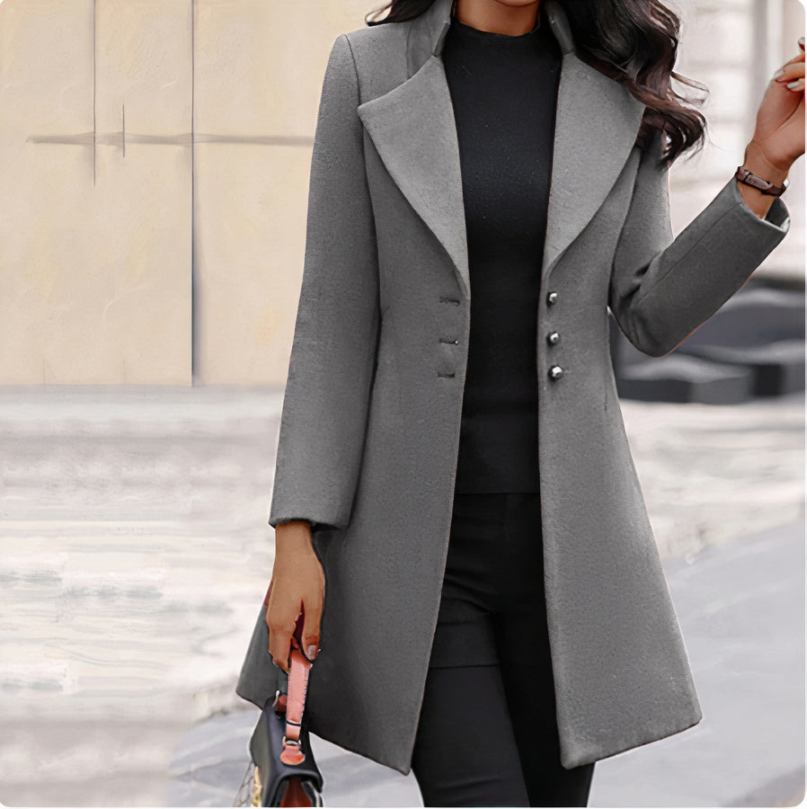 WW | Damen lange Wolljacke