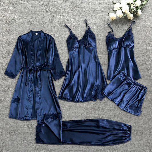 WW | Women's Satin Lace Pyjama Set