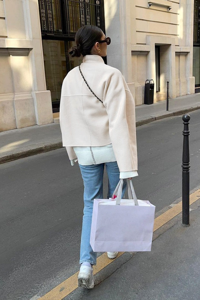 WW | Fit Beige Wool Jacket