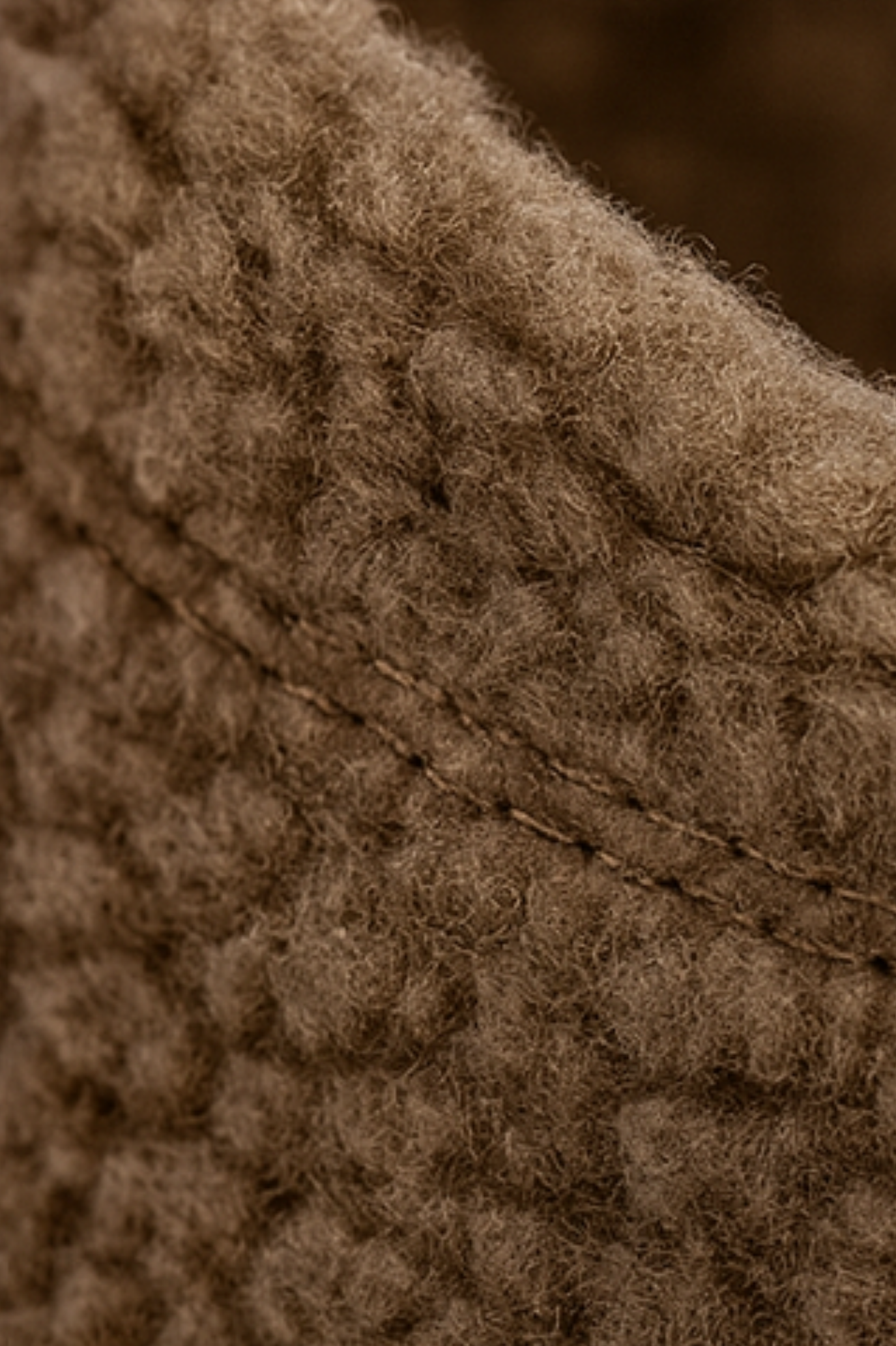 Winnie Warm Teddy Slippers - Khaki