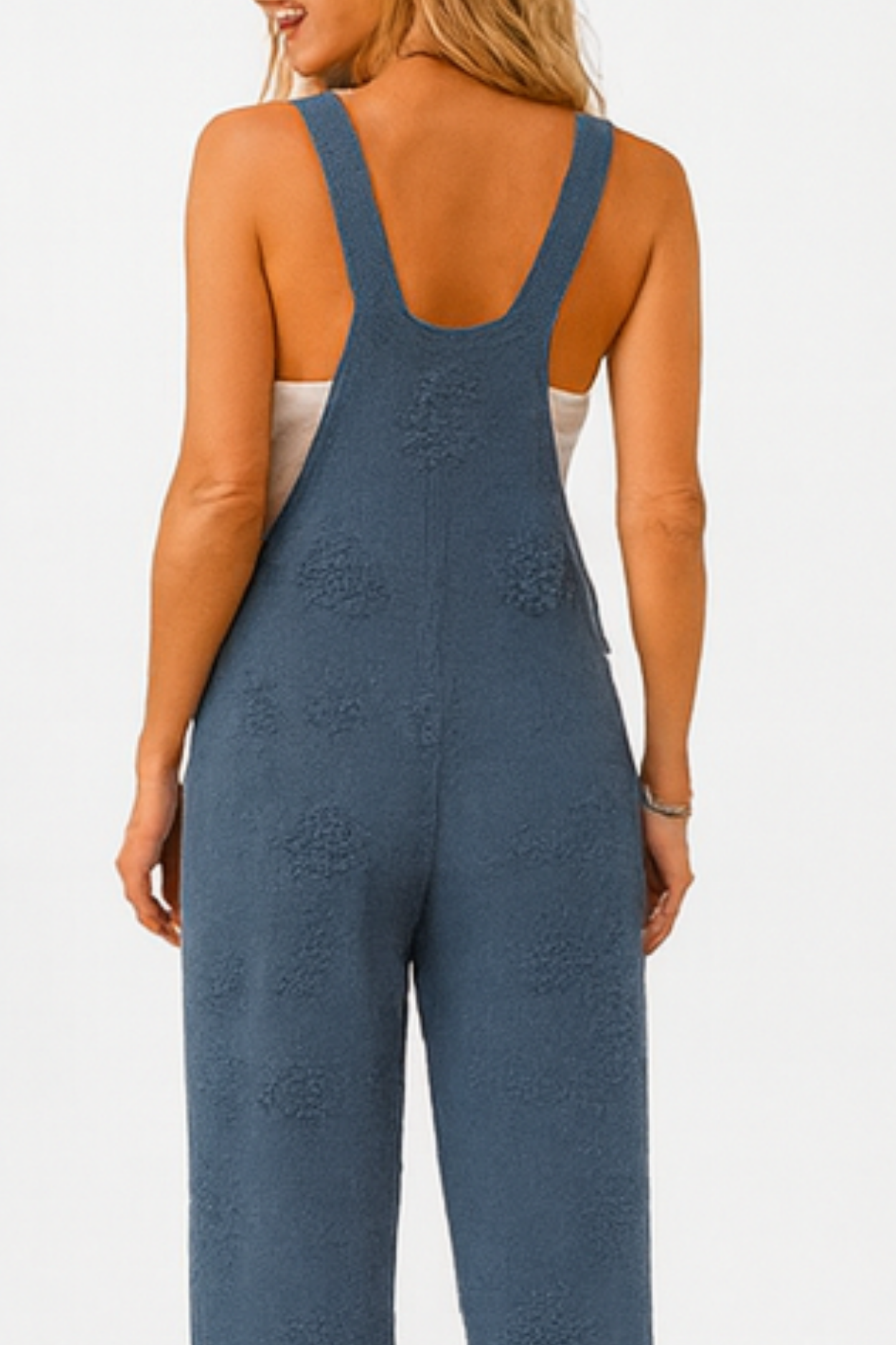 Mayah Artistic Overall Jumpsuit - Blue