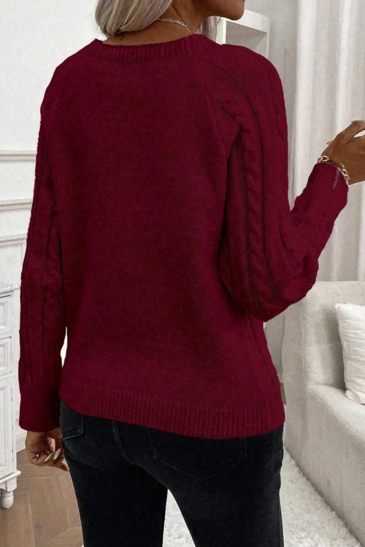 Cora | Knitted jumper with button details