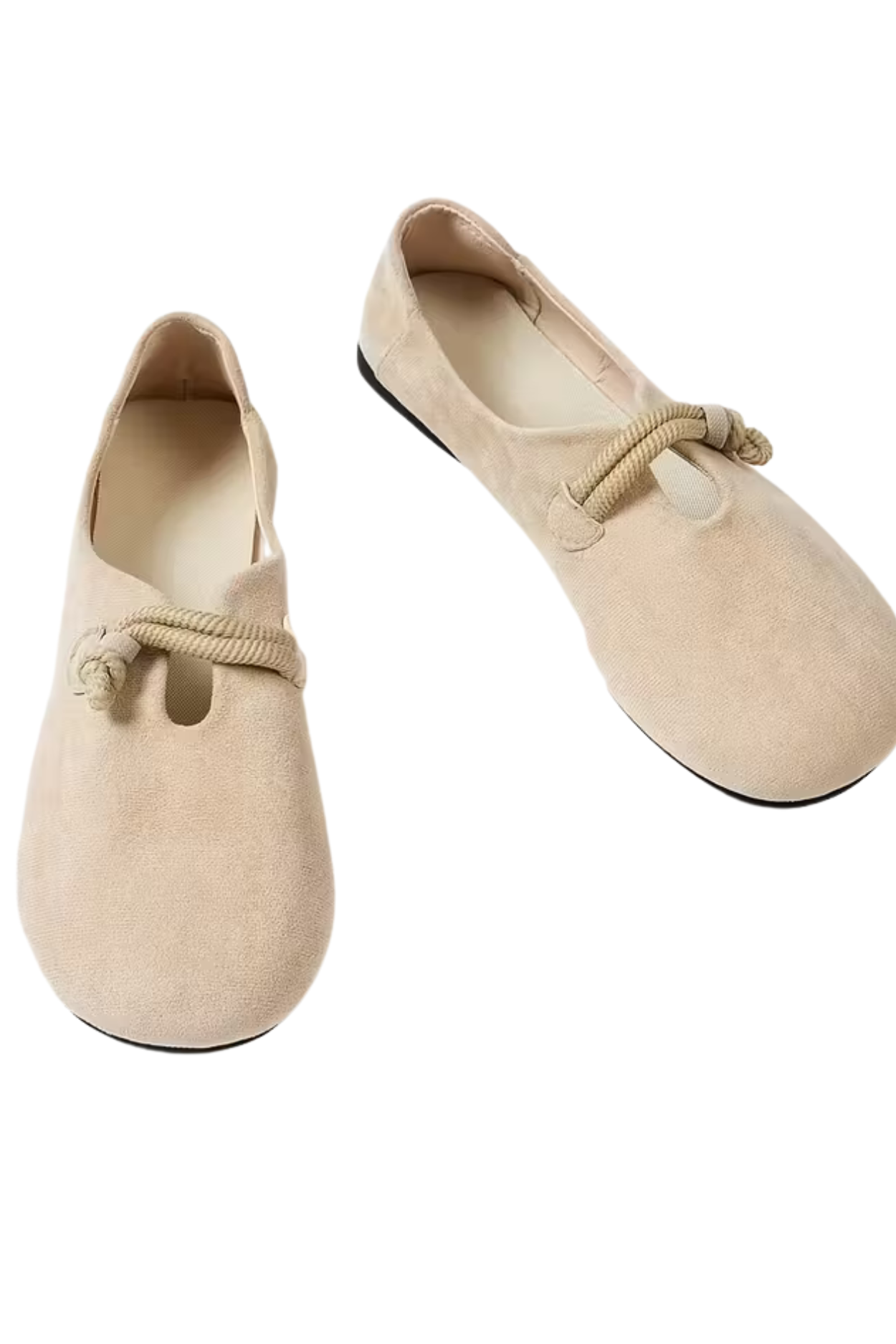 Marjorie Comfortable Slip-On Shoes - Beige