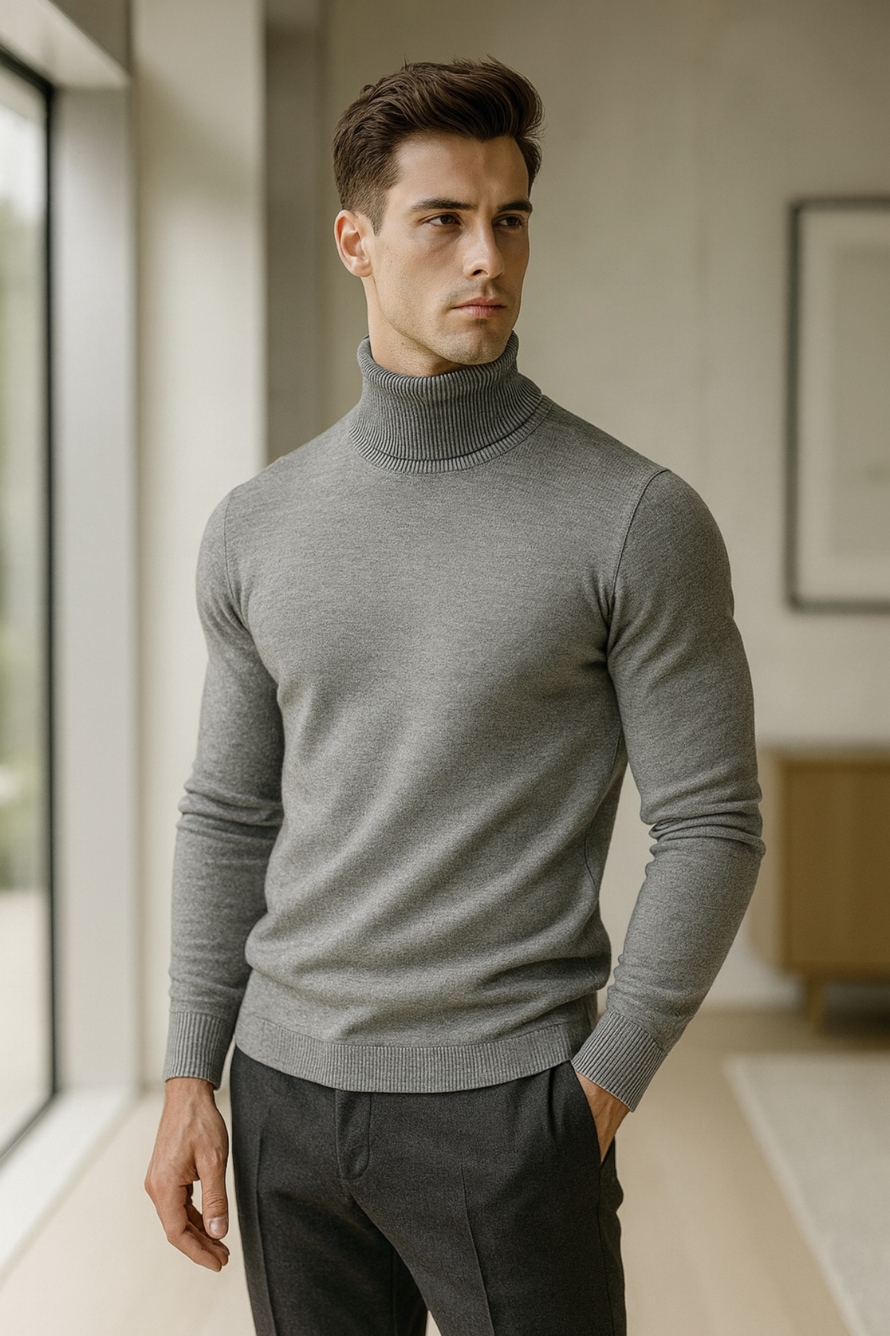 Enzo | Knitted Turtleneck Sweater