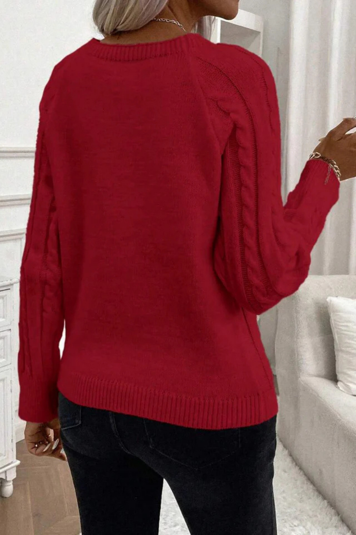 Cora | Knitted jumper with button details