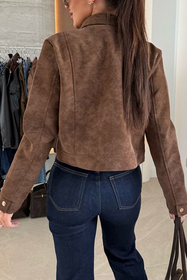 WW | Stylish long-sleeved casual jacket with buttons