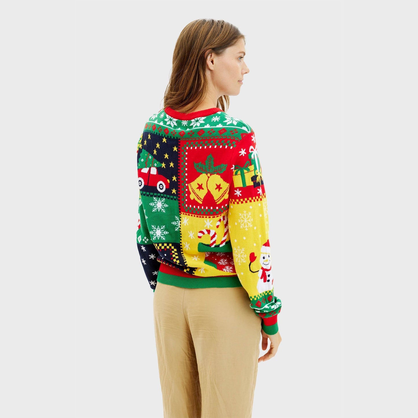 WW | Der Patchwork Weihnachts-Pullover - Damen