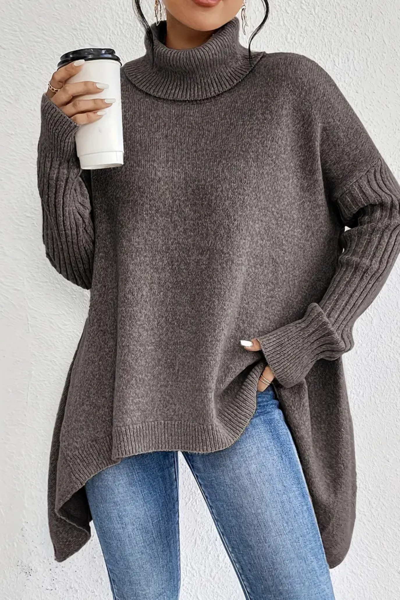 Bridgette | Long Turtleneck Sweater