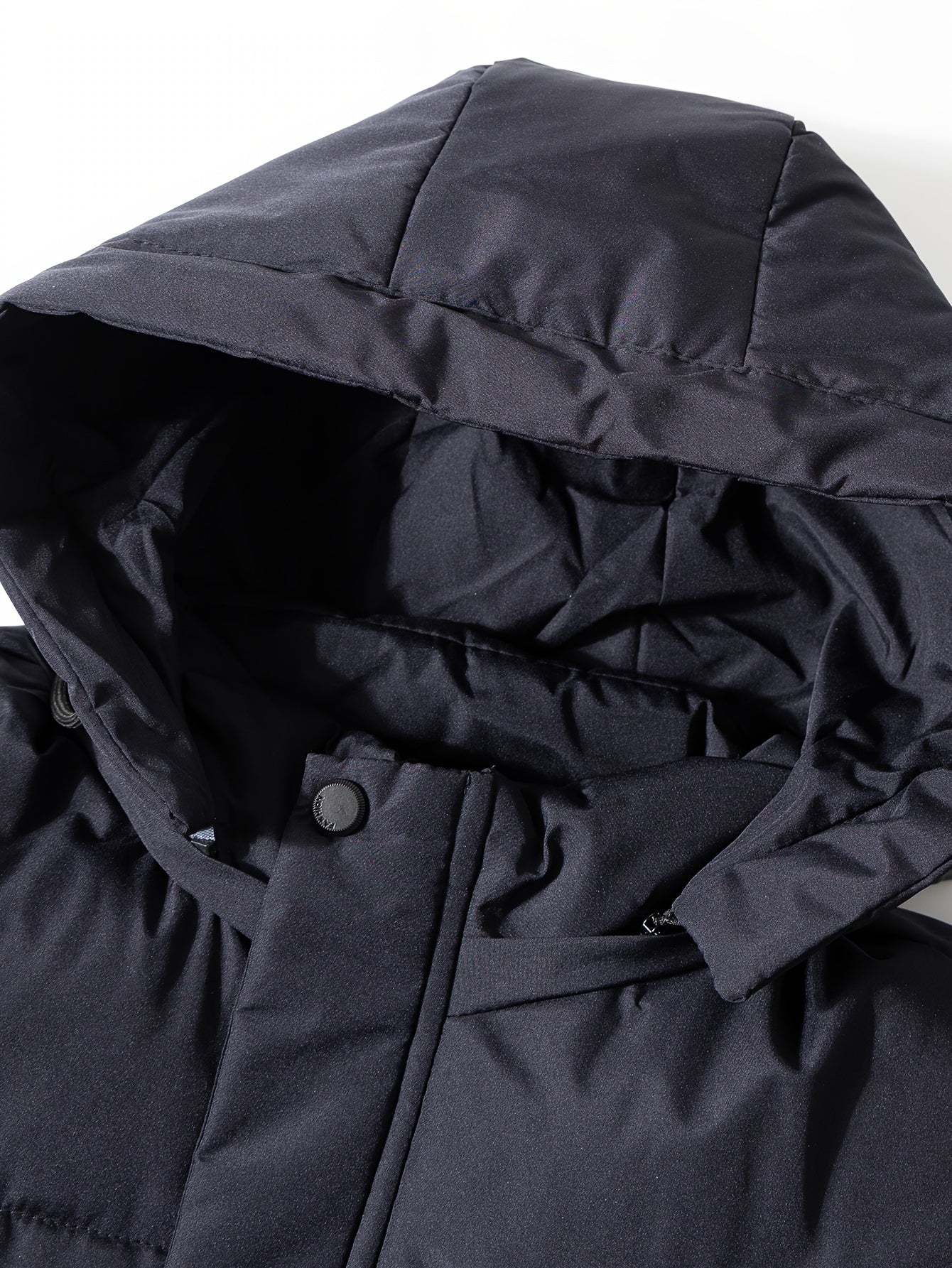 WW | Hooded Winter Jacket - Warm, Windproof & Waterproof Quilted Jacket with Zipper and Pockets