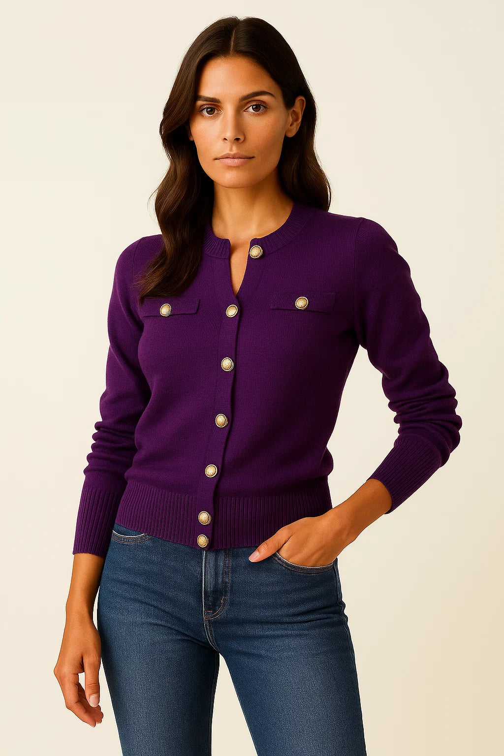 WW | Modern, comfortable cardigan with long sleeves