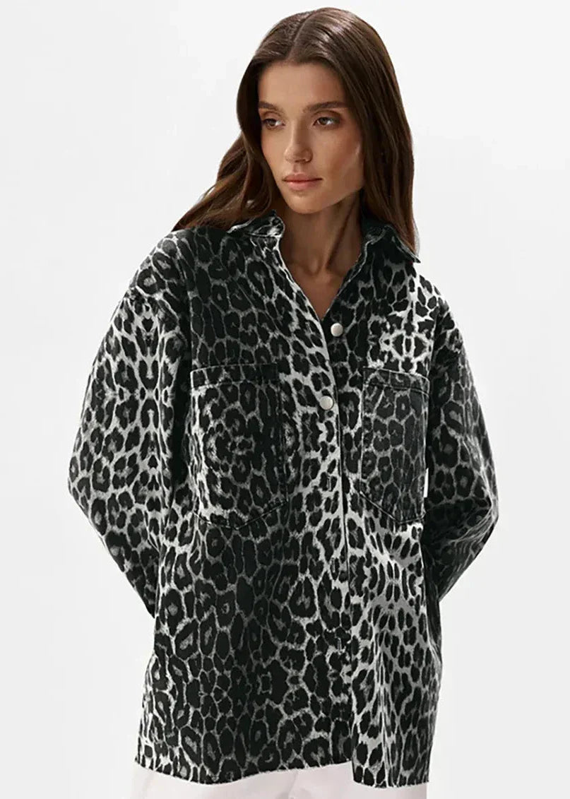 WW | Print Cotton Oversized Jacket