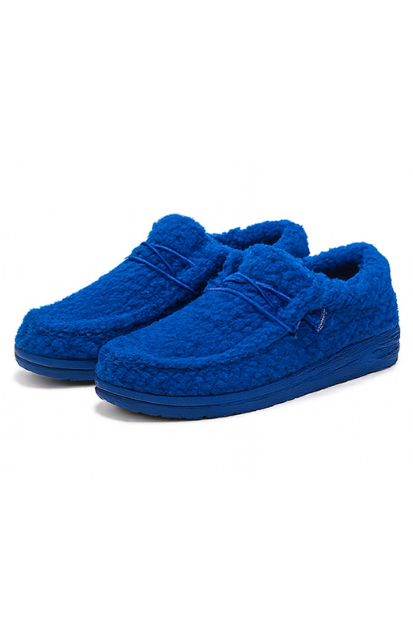 Winnie Warm Teddy Slippers - Blue